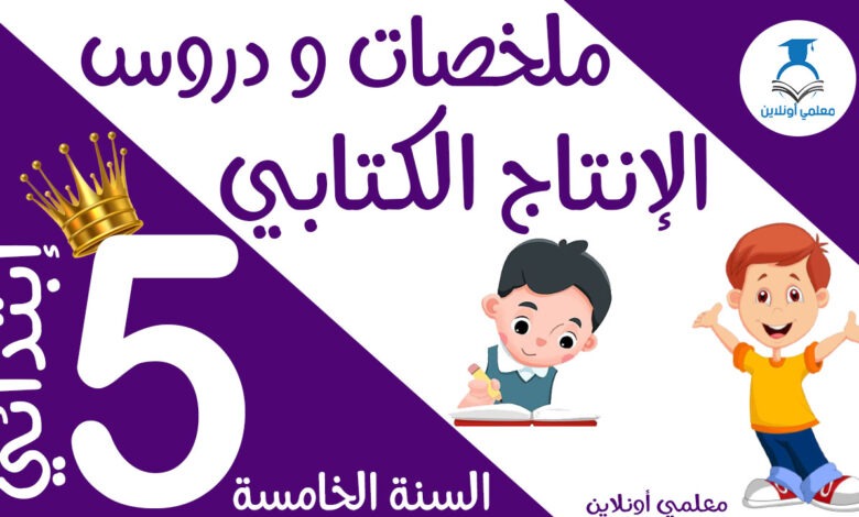 ملخصات الإنتاج الكتابي الخامسة كوفر