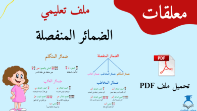 معلقات الضمائر المنفصلة