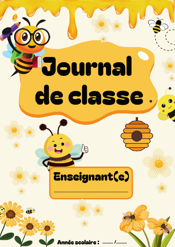 صفحة الغلاف دفتر إعداد الدروس نحول للمعلمين باللغة الفرنسية - معلمي أونلاين