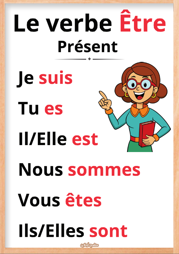conjugaison verbe être au présent معلقات