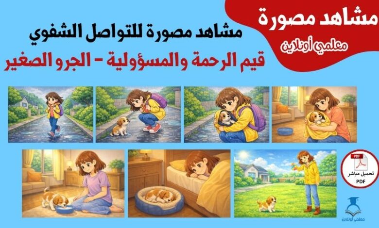 مشاهد مصورة للتواصل الشفوي حول قيم الرحمة والمسؤولية – الجرو الصغير