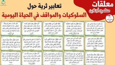 تعابير ثرية حول السلوكيات والمواقف في الحياة اليومية