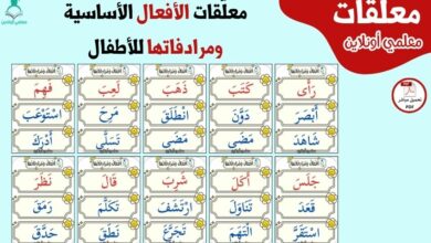معلّقات الأفعال الأساسية ومرادفاتها